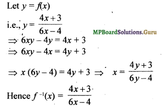 MP Board Class 12th Maths Solutions Chapter 1 Relations and Functions Ex 1.3 3