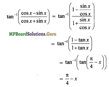 MP Board Class 12th Maths Solutions Chapter 2 Inverse Trigonometric Functions Ex 2.2 6