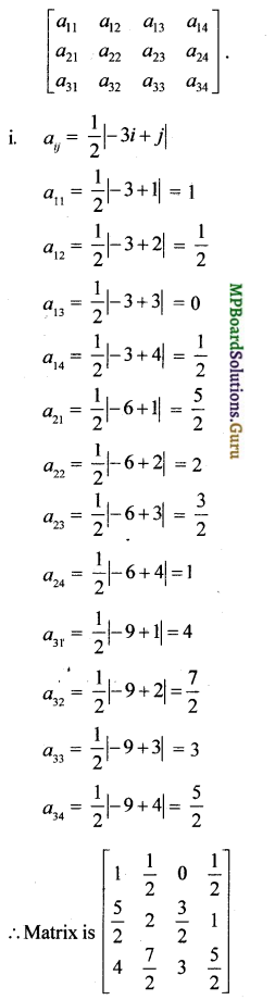 MP Board Class 12th Maths Solutions Chapter 3 Matrices Ex 3.1 2