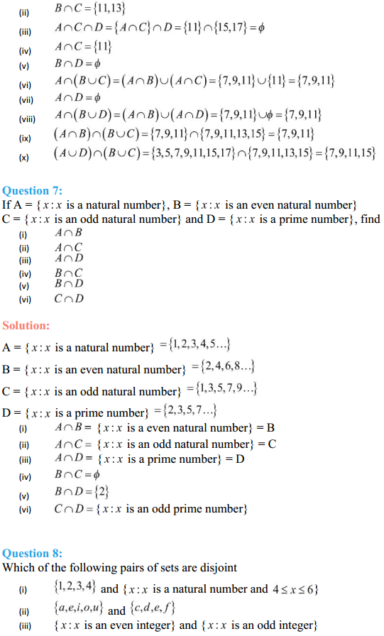 MP Board Class 11th Maths Solutions Chapter 1 Sets Ex 1.4 6
