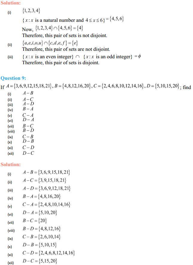 MP Board Class 11th Maths Solutions Chapter 1 Sets Ex 1.4 7