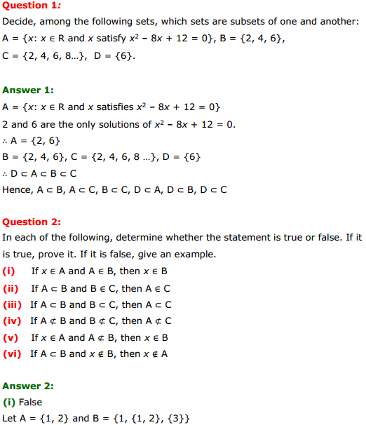 MP Board Class 11th Maths Solutions Chapter 1 Sets Miscellaneous Exercise 1