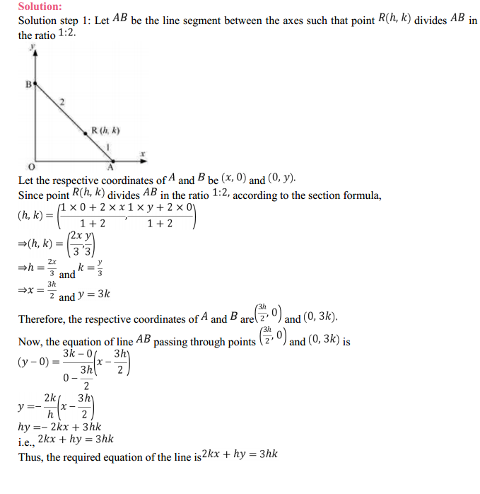 MP Board Class 11th Maths Solutions Chapter 10 Straight Lines 10.2 13