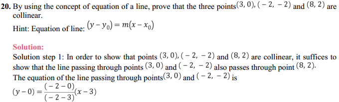 MP Board Class 11th Maths Solutions Chapter 10 Straight Lines 10.2 14