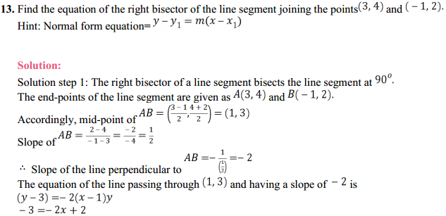 MP Board Class 11th Maths Solutions Chapter 10 Straight Lines 10.3 16