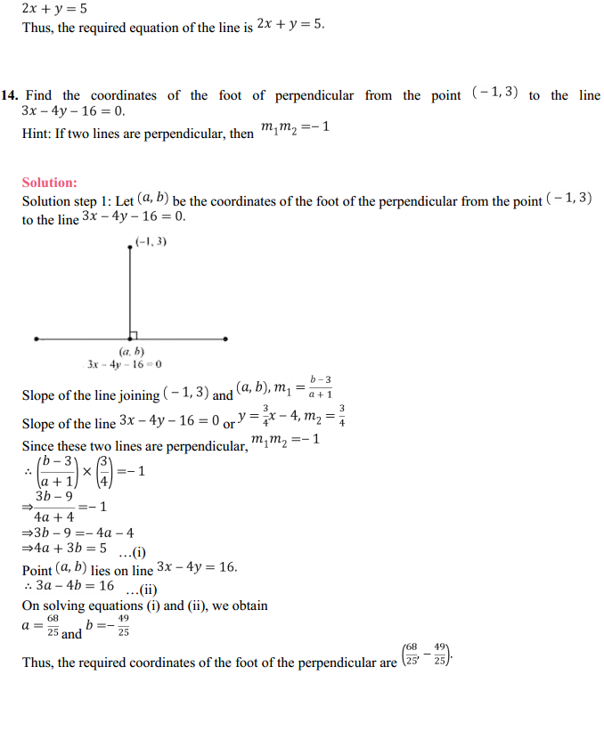 MP Board Class 11th Maths Solutions Chapter 10 Straight Lines 10.3 17