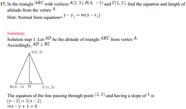 MP Board Class 11th Maths Solutions Chapter 10 Straight Lines 10.3 22
