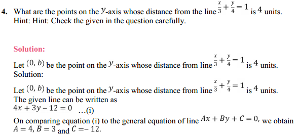 MP Board Class 11th Maths Solutions Chapter 10 Straight Lines Miscellaneous Exercise 5