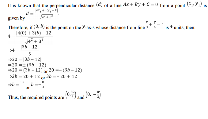 MP Board Class 11th Maths Solutions Chapter 10 Straight Lines Miscellaneous Exercise 6