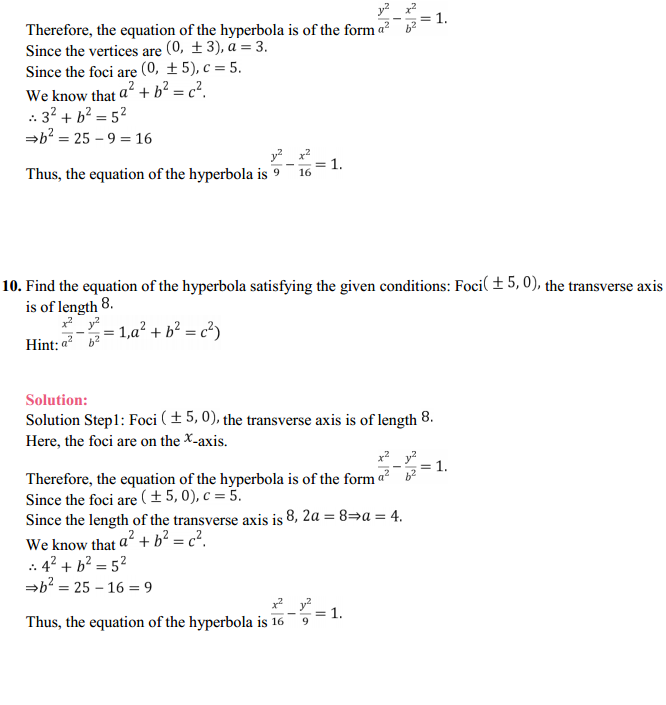 MP Board Class 11th Maths Solutions Chapter 11 Conic Sections Ex 11.4 10