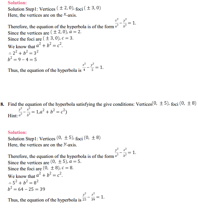 MP Board Class 11th Maths Solutions Chapter 11 Conic Sections Ex 11.4 7