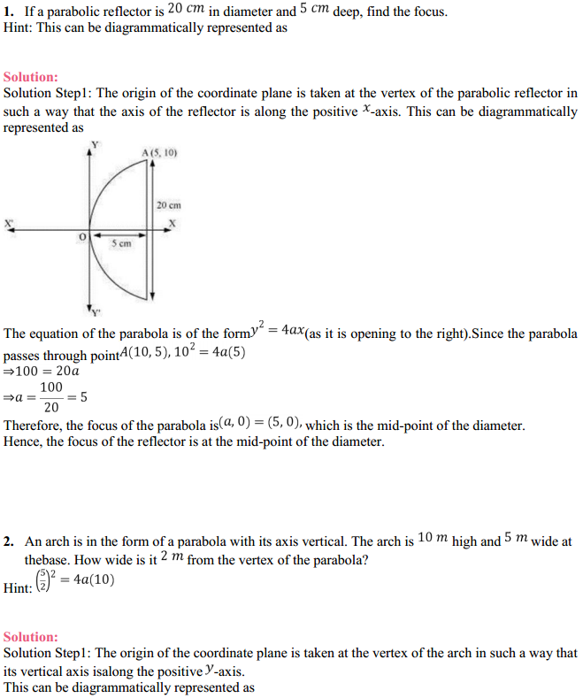 MP Board Class 11th Maths Solutions Chapter 11 Conic Sections Miscellaneous Exercise 1