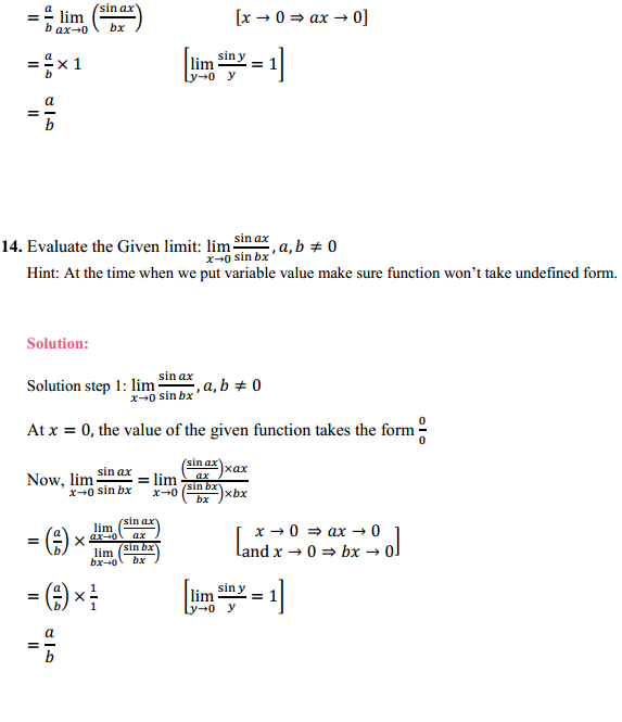 MP Board Class 11th Maths Solutions Chapter 13 Limits and Derivatives Ex 13.1 10