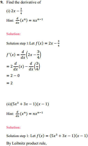 MP Board Class 11th Maths Solutions Chapter 13 Limits and Derivatives Ex 13.2 12