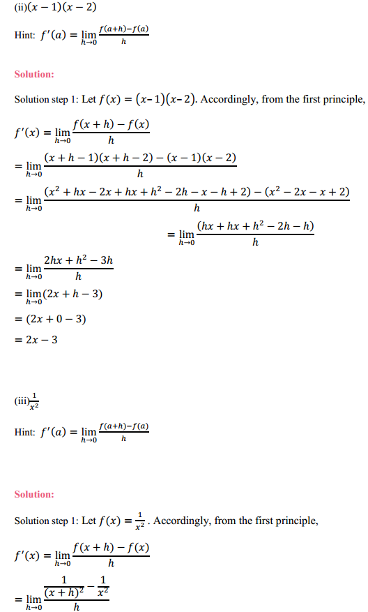MP Board Class 11th Maths Solutions Chapter 13 Limits and Derivatives Ex 13.2 4