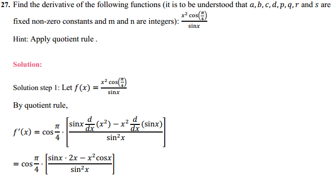 MP Board Class 11th Maths Solutions Chapter 13 Limits and Derivatives Miscellaneous Exercise 33