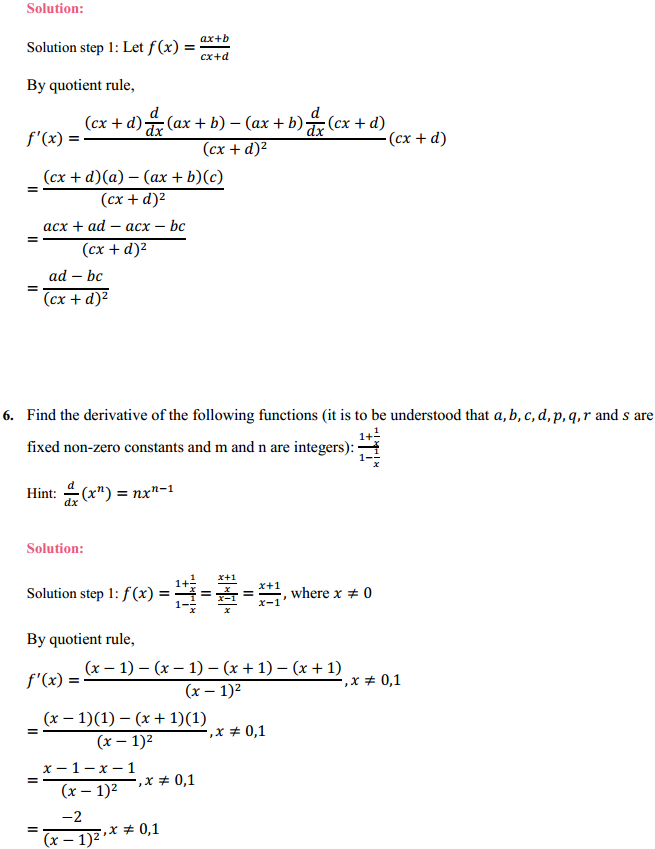 MP Board Class 11th Maths Solutions Chapter 13 Limits and Derivatives Miscellaneous Exercise 9