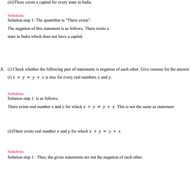 MP Board Class 11th Maths Solutions Chapter 14 Mathematical Reasoning Ex 14.3 3