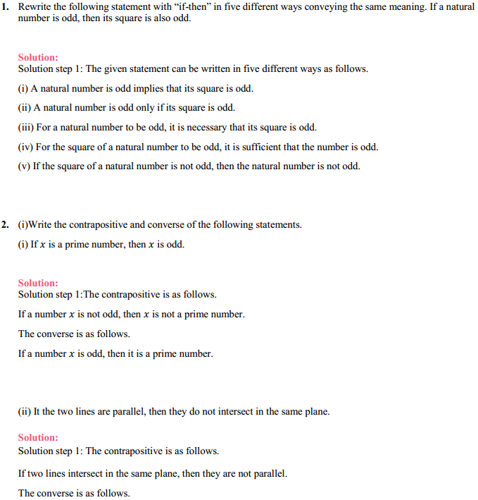 MP Board Class 11th Maths Solutions Chapter 14 Mathematical Reasoning Ex 14.4 1