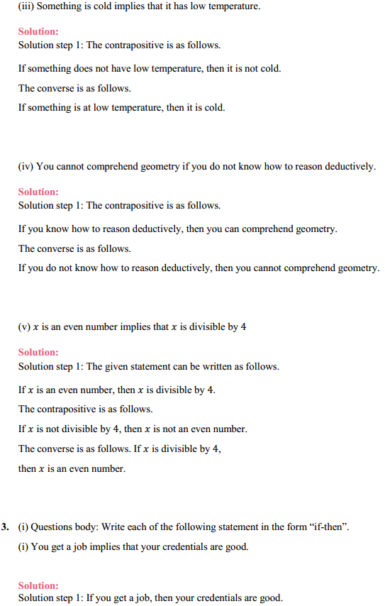 MP Board Class 11th Maths Solutions Chapter 14 Mathematical Reasoning Ex 14.4 2