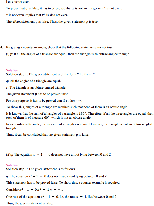MP Board Class 11th Maths Solutions Chapter 14 Mathematical Reasoning Ex 14.5 6