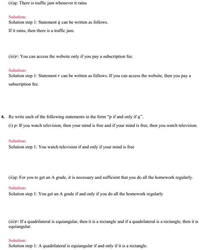 MP Board Class 11th Maths Solutions Chapter 14 Mathematical Reasoning Miscellaneous Exercise 4