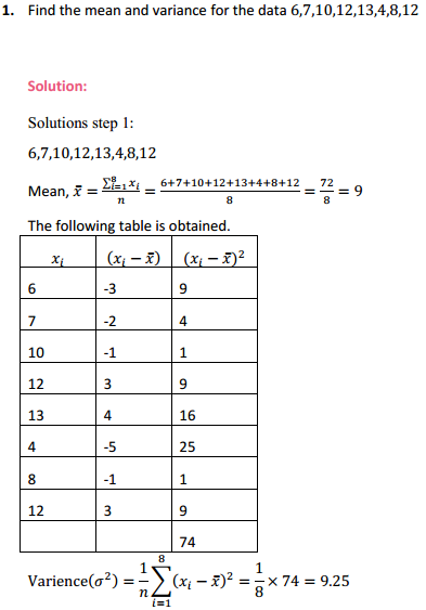 MP Board Class 11th Maths Solutions Chapter 15 Statistics Ex 15.2 1