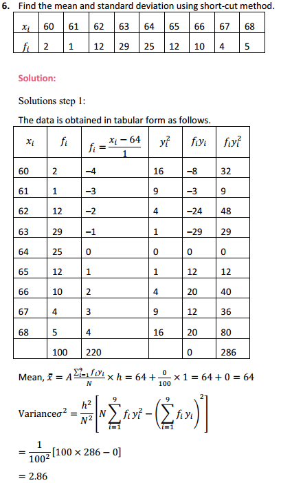 MP Board Class 11th Maths Solutions Chapter 15 Statistics Ex 15.2 9