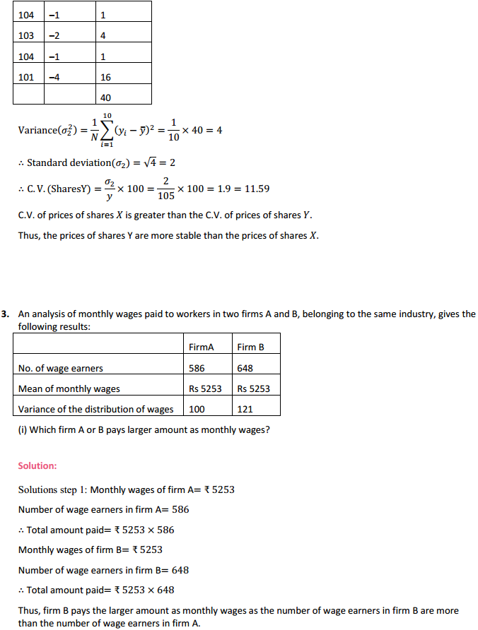 MP Board Class 11th Maths Solutions Chapter 15 Statistics Ex 15.3 6