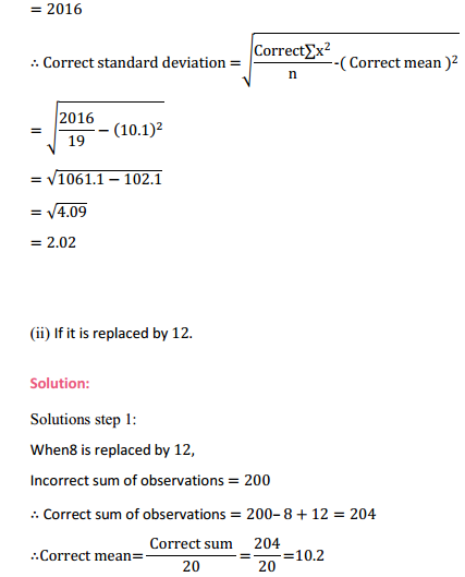 MP Board Class 11th Maths Solutions Chapter 15 Statistics Miscellaneous Exercise 8