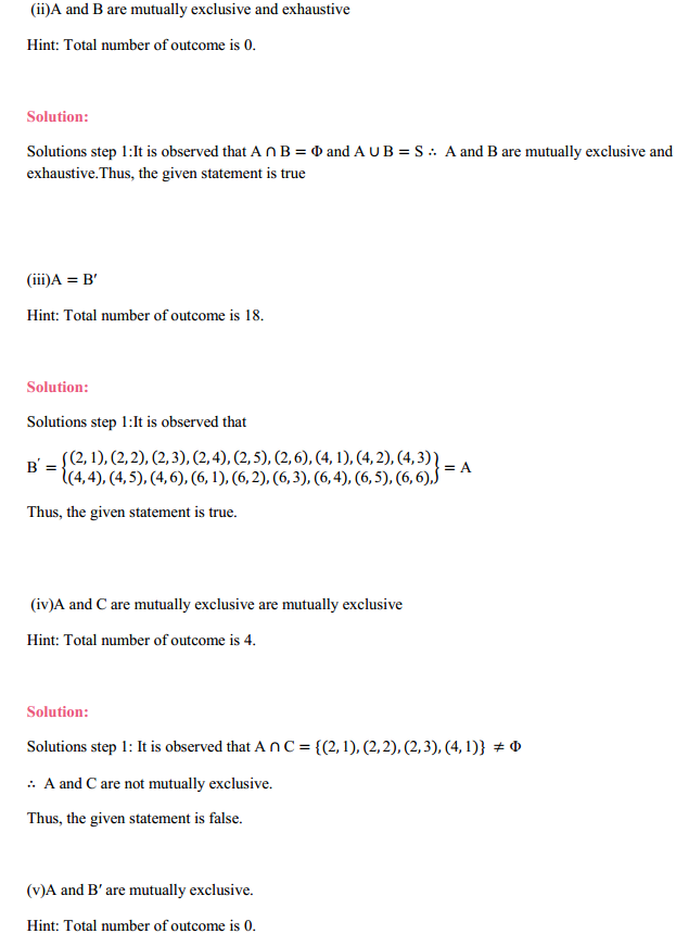 MP Board Class 11th Maths Solutions Chapter 16 Probability Ex 16.2 13