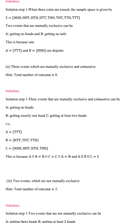 MP Board Class 11th Maths Solutions Chapter 16 Probability Ex 16.2 6
