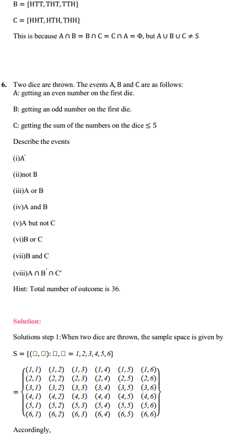 MP Board Class 11th Maths Solutions Chapter 16 Probability Ex 16.2 8