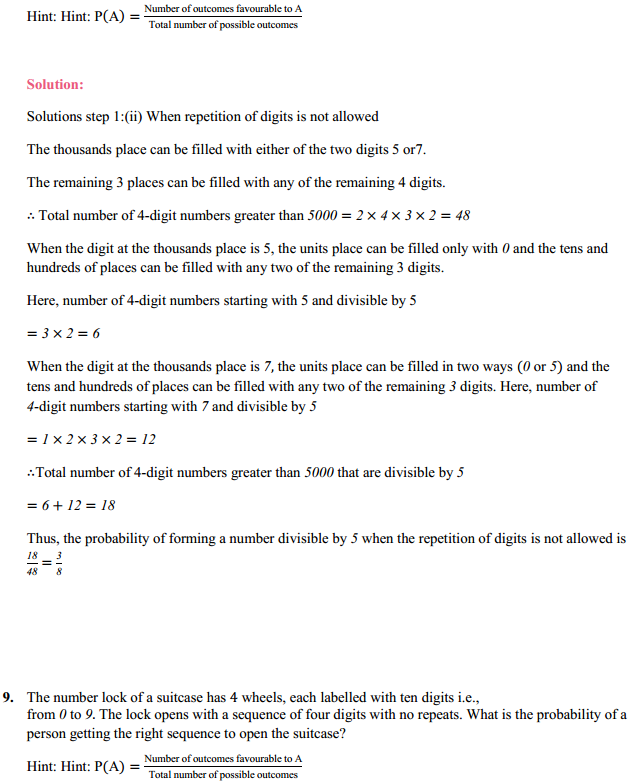 MP Board Class 11th Maths Solutions Chapter 16 Probability Miscellaneous Exercise 13
