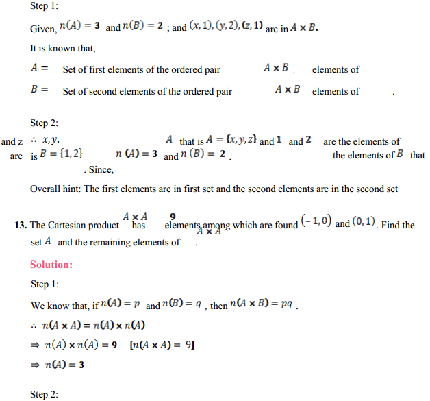 MP Board Class 11th Maths Solutions Chapter 2 Relations and Functions Ex 2.1 7