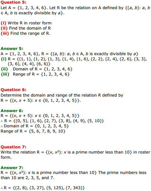 MP Board Class 11th Maths Solutions Chapter 2 Relations and Functions Ex 2.2 3
