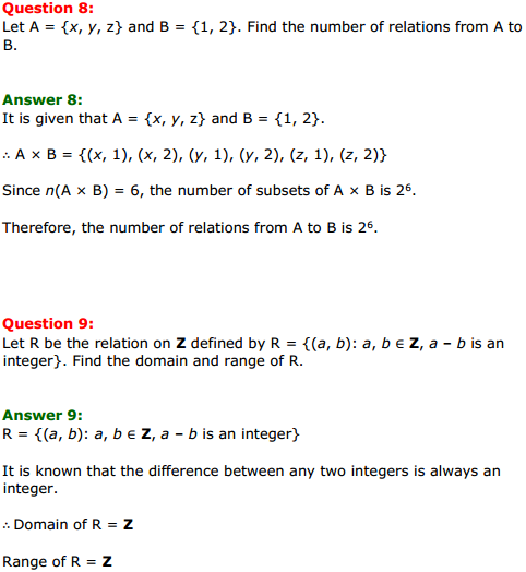 MP Board Class 11th Maths Solutions Chapter 2 Relations and Functions Ex 2.2 4