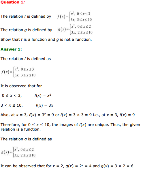 MP Board Class 11th Maths Solutions Chapter 2 Relations and Functions Miscellaneous Exercise 1