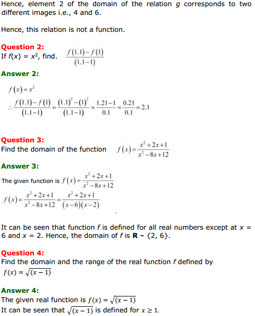 MP Board Class 11th Maths Solutions Chapter 2 Relations and Functions Miscellaneous Exercise 2