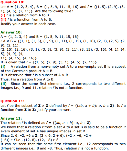MP Board Class 11th Maths Solutions Chapter 2 Relations and Functions Miscellaneous Exercise 6
