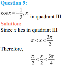 MP Board Class 11th Maths Solutions Chapter 3 Trigonometric Functions Miscellaneous Exercise 8
