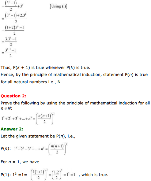 MP Board Class 11th Maths Solutions Chapter 4 Principle of Mathematical Induction Ex 4.1 2