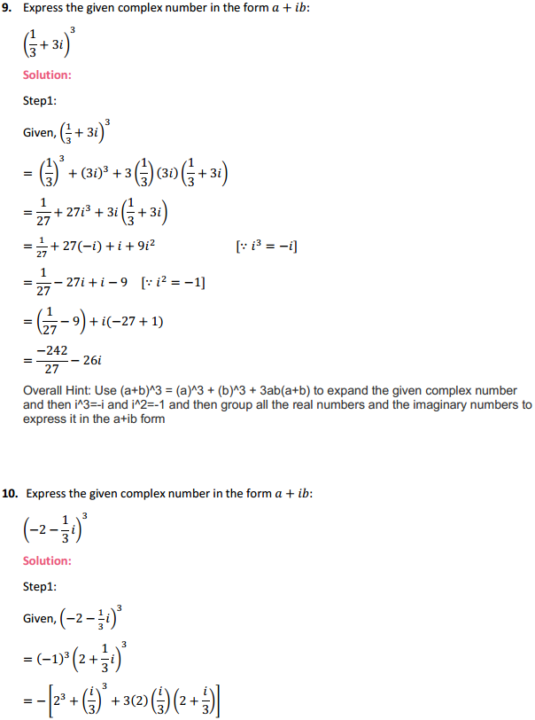 MP Board Class 11th Maths Solutions Chapter 5 Complex Numbers and Quadratic Equations Ex 5.1 5