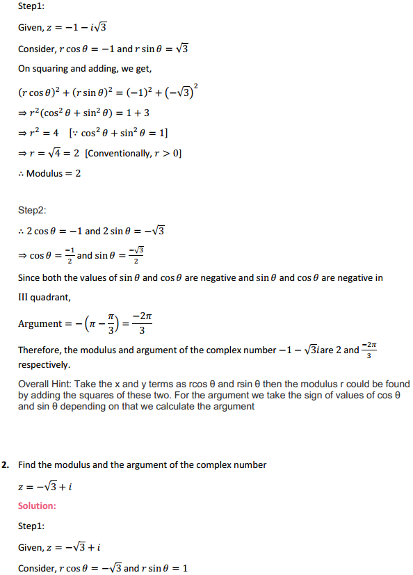MP Board Class 11th Maths Solutions Chapter 5 Complex Numbers and Quadratic Equations Ex 5.2 2