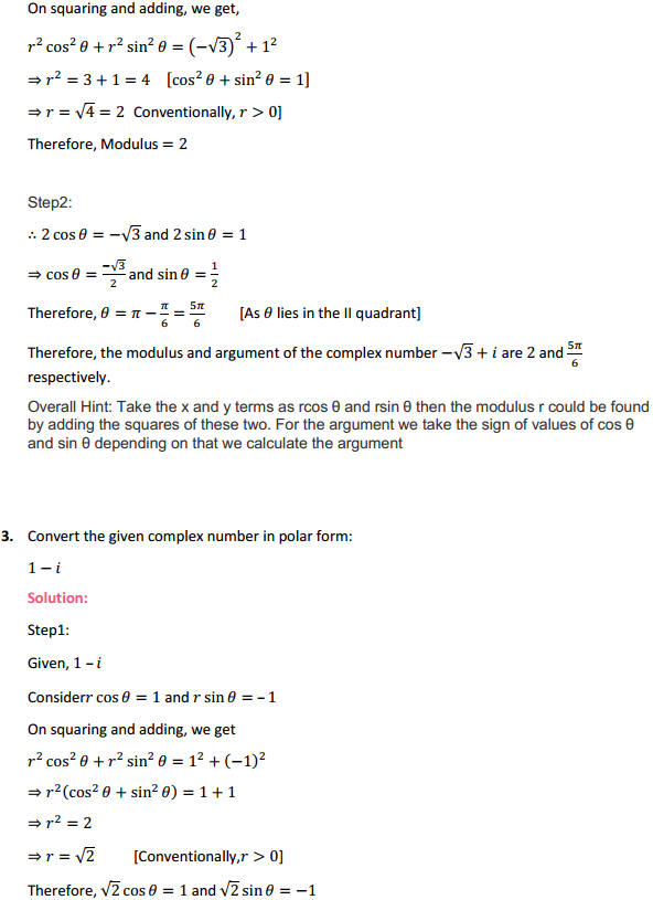 MP Board Class 11th Maths Solutions Chapter 5 Complex Numbers and Quadratic Equations Ex 5.2 3