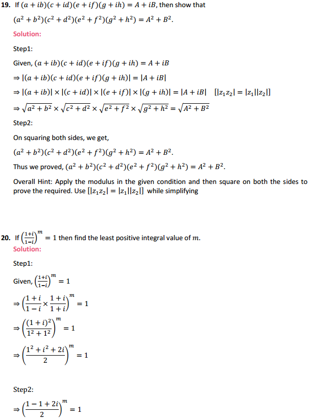 MP Board Class 11th Maths Solutions Chapter 5 Complex Numbers and Quadratic Equations Miscellaneous Exercise 18