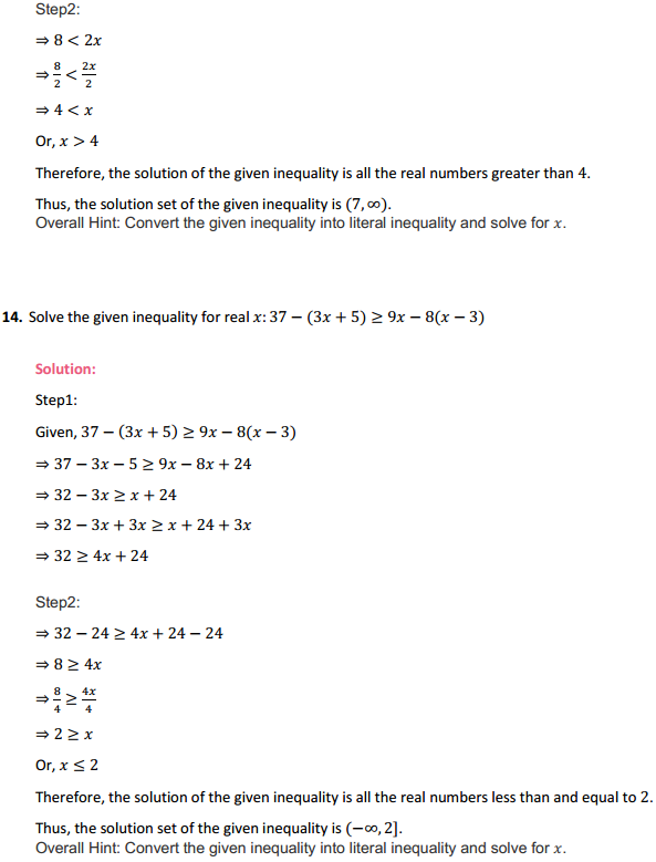 MP Board Class 11th Maths Solutions Chapter 6 Linear Inequalities Ex 6.1 10
