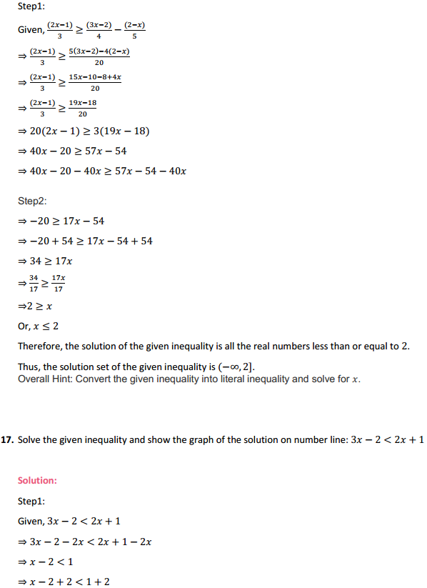 MP Board Class 11th Maths Solutions Chapter 6 Linear Inequalities Ex 6.1 12