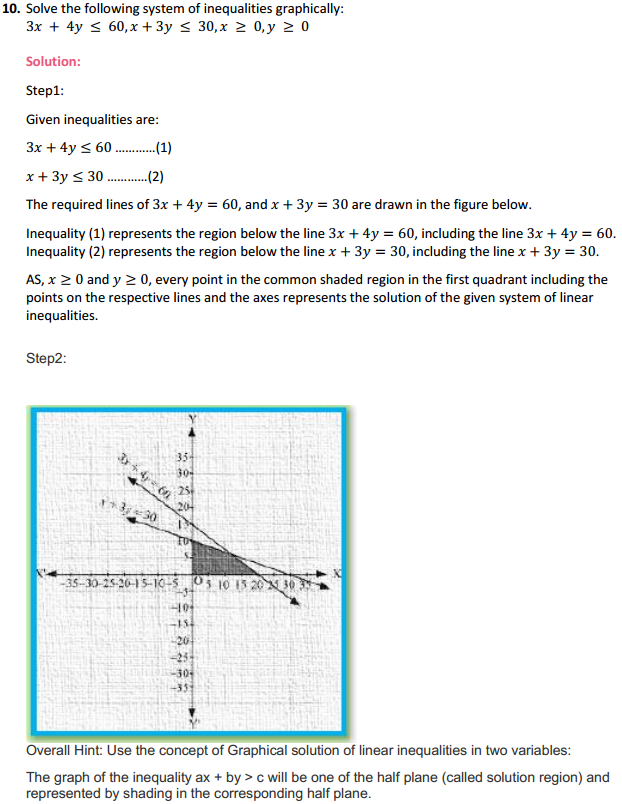 MP Board Class 11th Maths Solutions Chapter 6 Linear Inequalities Ex 6.3 11