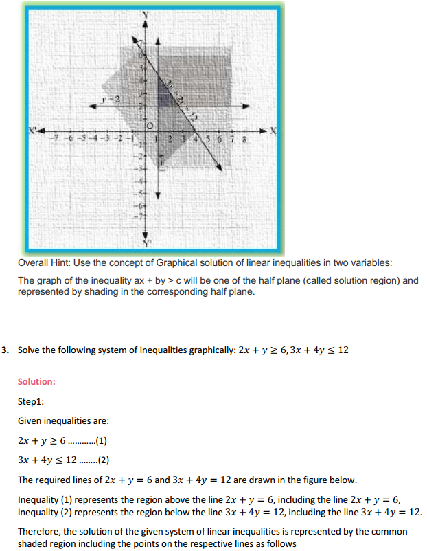 MP Board Class 11th Maths Solutions Chapter 6 Linear Inequalities Ex 6.3 3